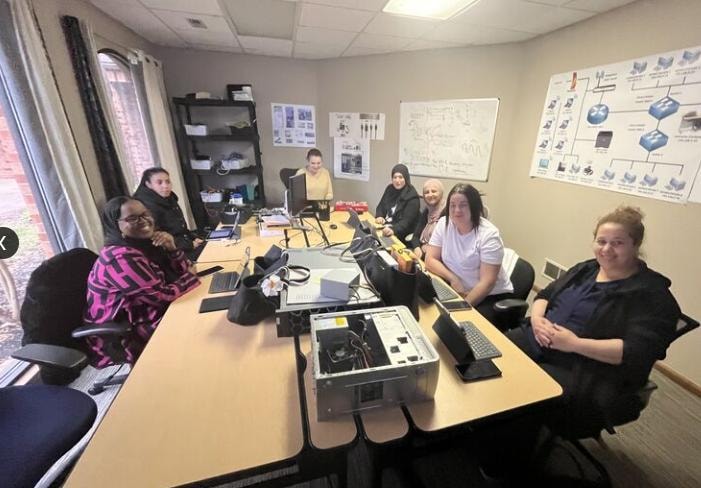 ATE team in an office meeting